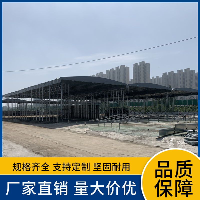 濟(jì)南蓋世物流園物流防雨棚安裝案例